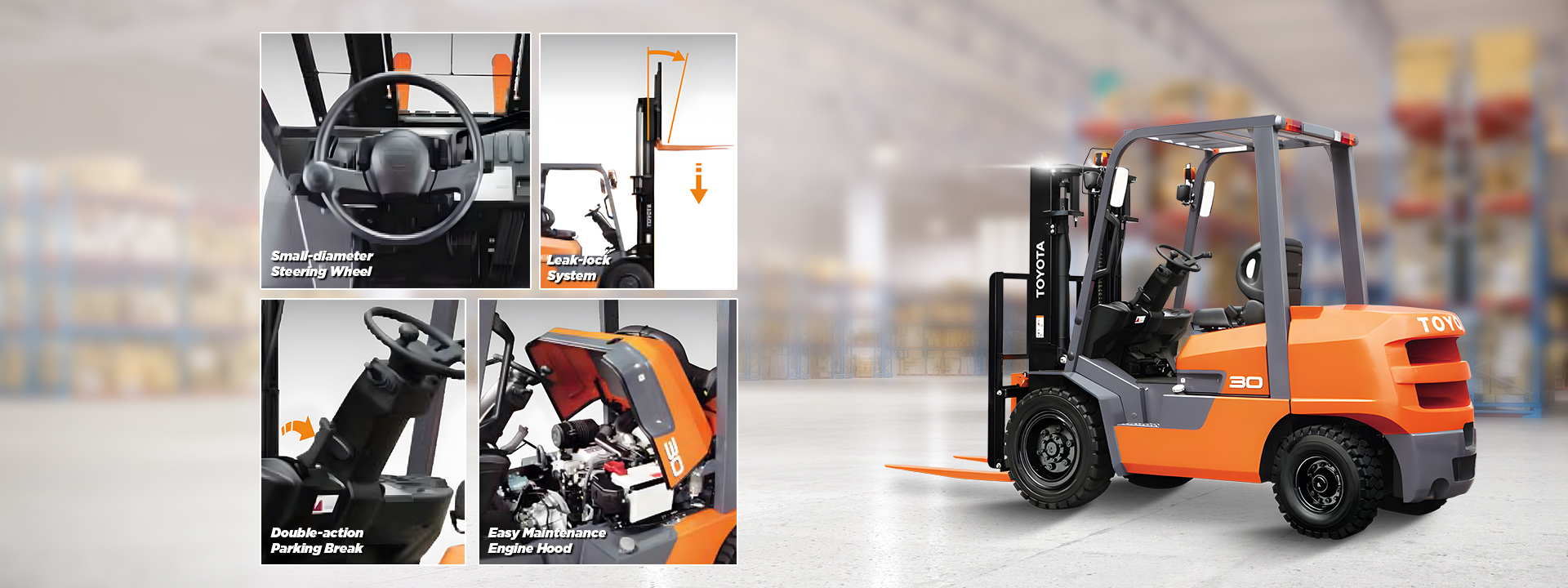 Specifications of toyota forklift fdzn series